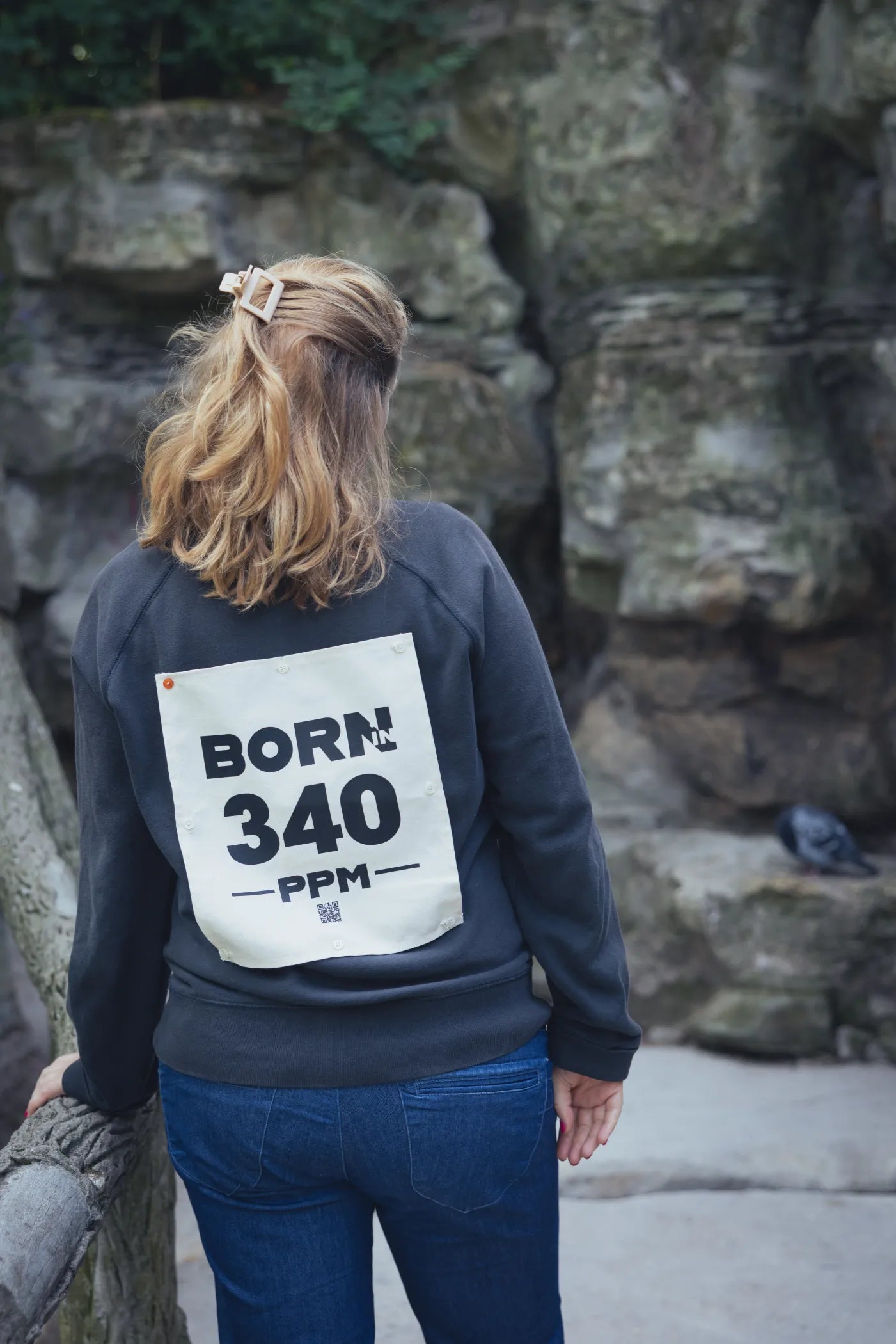 Le sweat "BORN IN ... PPM" (Personnalisé & revalorisé)