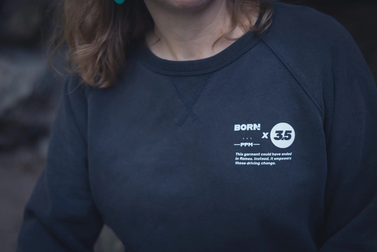 Le sweat "BORN IN ... PPM" (Personnalisé & revalorisé)