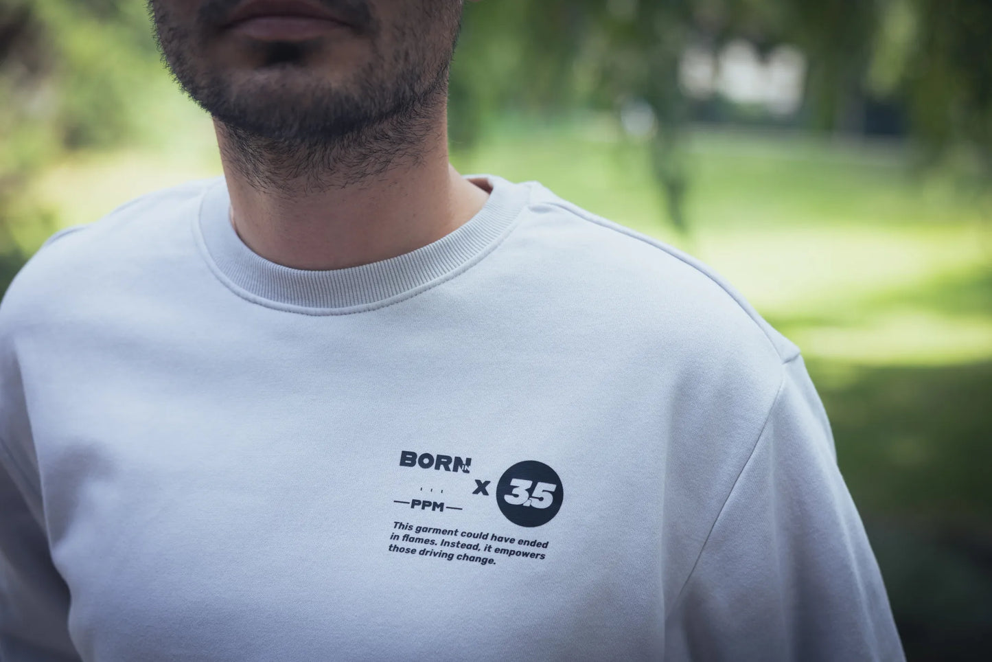 Le sweat "BORN IN ... PPM" (Personnalisé & revalorisé)
