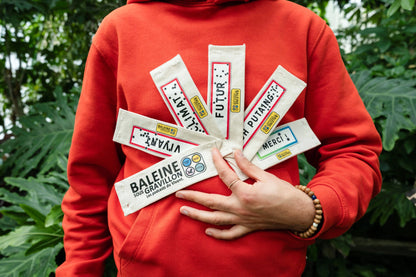 Écusson solo [Merci ! / Oh putaing !] (Recto-verso)