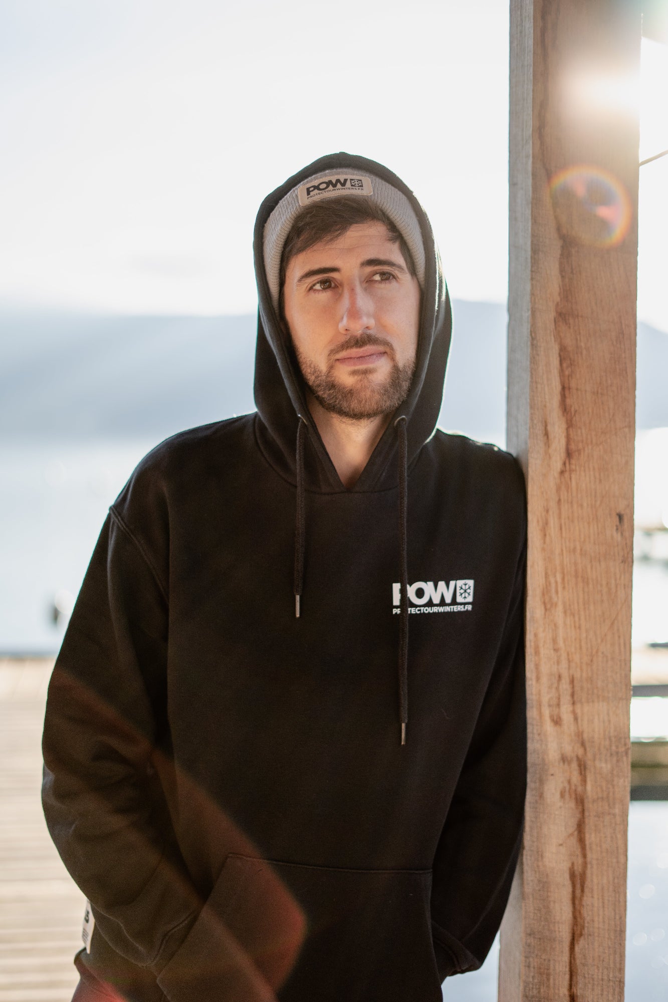 Hoodie upcyclé POW